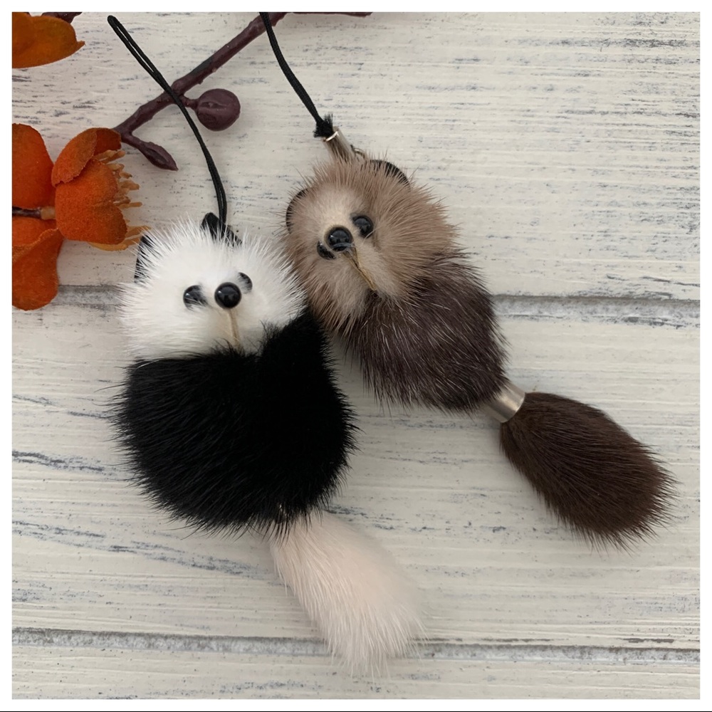Mink Fur Charms (Set of 2)